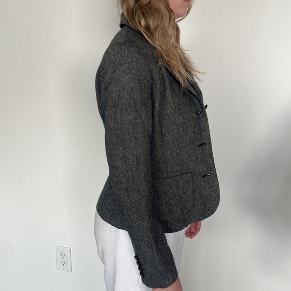 Classic Grey wool tweed blazer - Picture 4 of 6